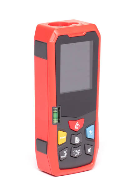 istock Modern laser distance measurer on a white background 1803584810