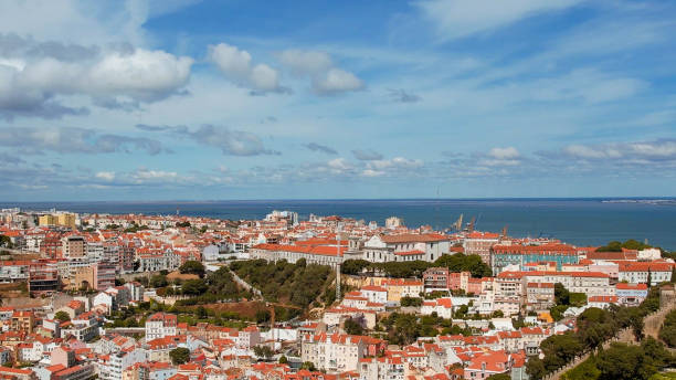 istock Cobblestone Courtyards and Historic Dwellings at Lisbon 1803625257