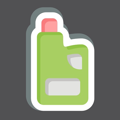 Sticker Fabric Softness. related to Cleaning symbol. simple design editable. simple illustration