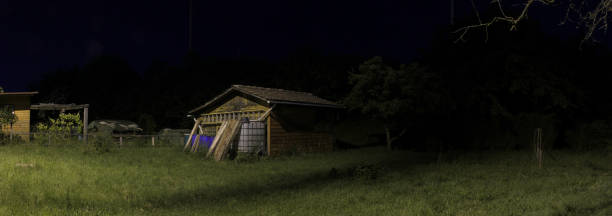 istock Gardening Shack At Night 1803643557