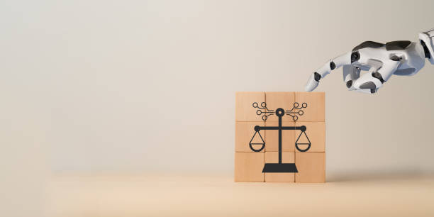 istock AI ethics or AI Law concept. Developing AI codes of ethics. Compliance, regulation, standard , business policy and responsibility for guarding against unintended bias in machine learning algorithms. 1803648586
