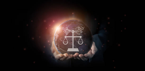 istock AI ethics or AI Law concept. Developing AI codes of ethics. Compliance, regulation, standard , business policy and responsibility for guarding against unintended bias in machine learning algorithms. 1803648589