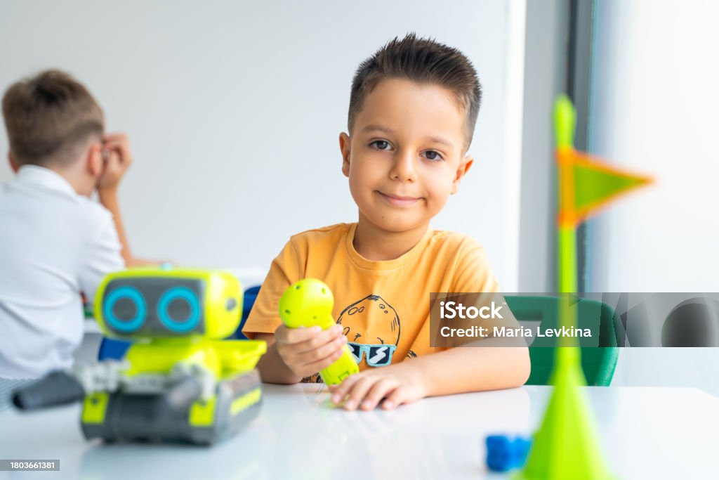 Children Coding Robotics Robotics Programming Class Preschool Children Construct And Code Robot ...