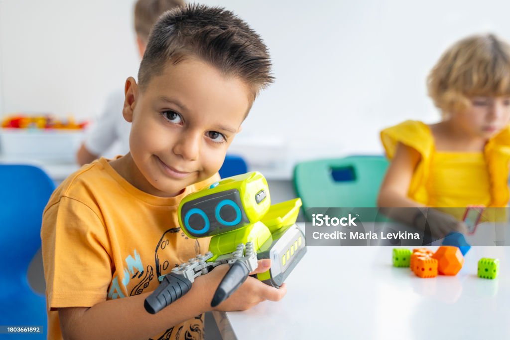 Children Coding Robotics Robotics Programming Class Preschool Children Construct And Code Robot ...