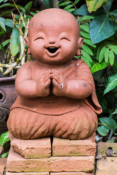 istock Doll clay monk used in Thailand 180367666