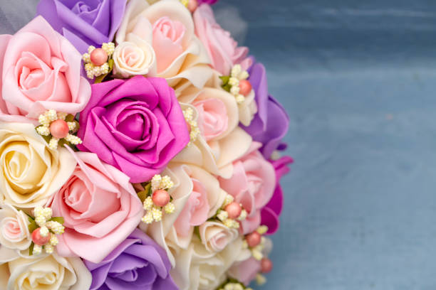 Beautiful bride wedding bouquet flower