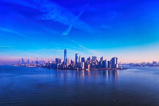 Manhattan from helicopter