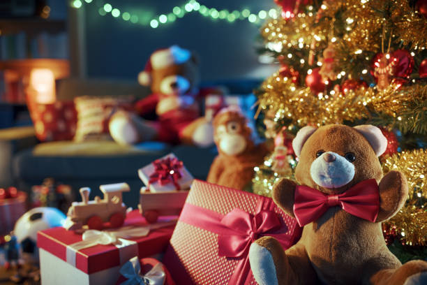 istock Home interior and many Christmas gifts 1803752445