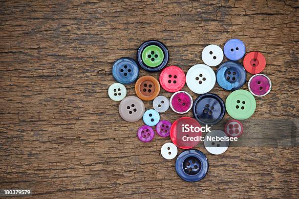 Heart With Old Buttons Stock Photo - Download Image Now - Abstract, Antique, Art