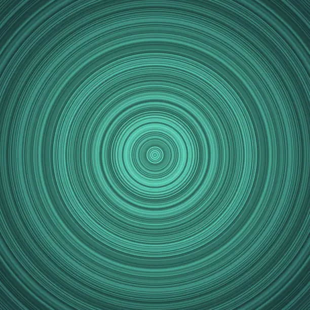 Vector illustration of A captivating pattern of concentric circles in varying shades of blue, with a gentle vignette effect. The pattern radiates a brighter hue at its core, drawing the gaze inward