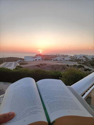 Reading in Lourinhã in Portugal