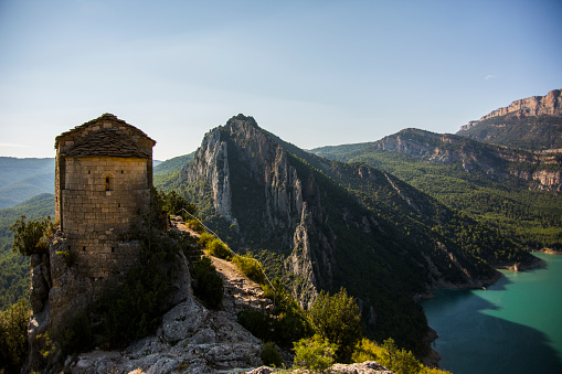 Summer day in Congost De Montrebei, Lleida, Spain