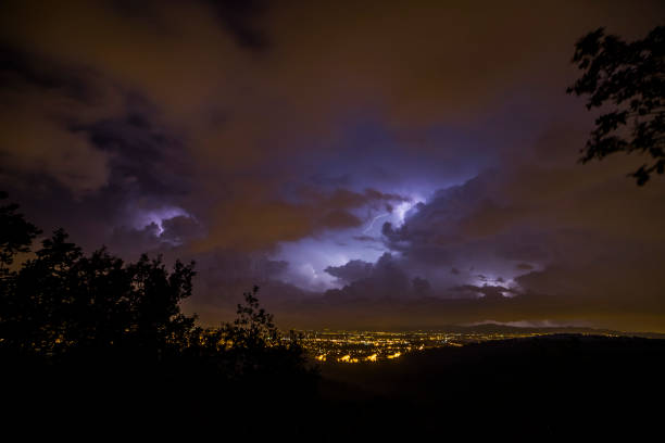istock Lightning in Sabadell, Barcelona, Spain 1803833410
