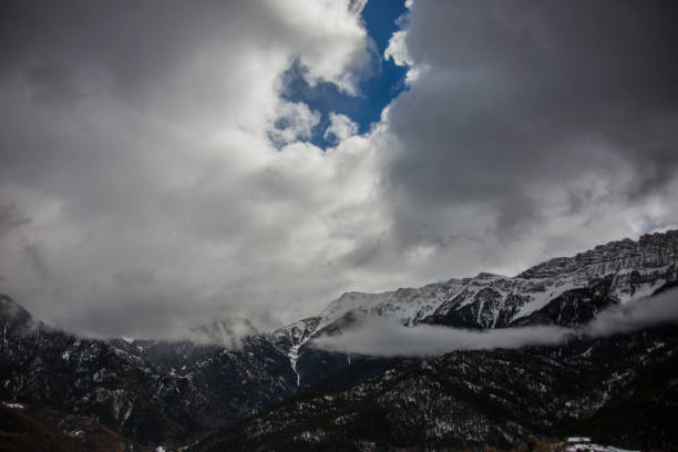Winter in La Cerdanya, Pyrenees, Spain