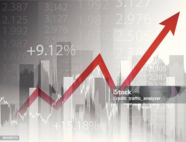 Mercato Azionario Grafico - Immagini vettoriali stock e altre immagini di Affari - Affari, Analizzare, Azioni e partecipazioni