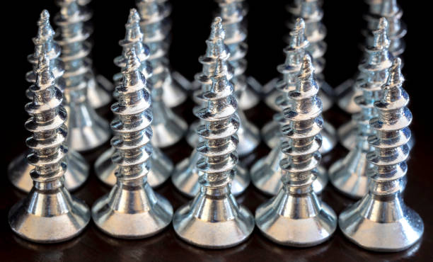 istock Close up of screws 1803881961