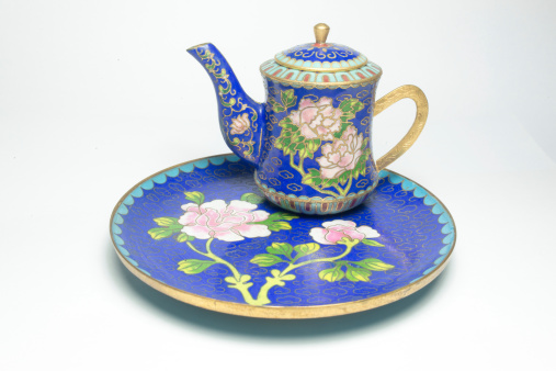 Ancient China Pattern of Blue-and-White Porcelain of the Yuan Dynasty