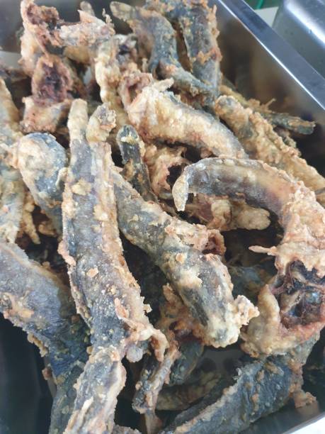 istock Crispy fried catfish with lots of flour 1803945687