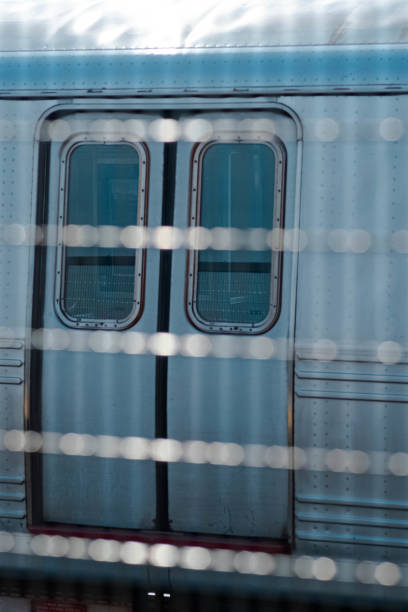 istock Subway door on fence forground 1803984475