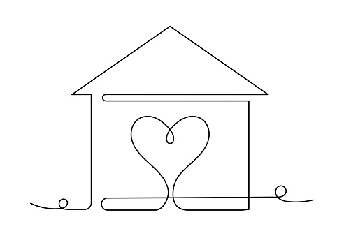 Home Sweet Home Continuous Line Icon