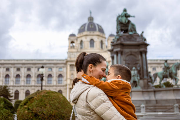 istock Mother and son, exploring Vienna, Austria 1804006358