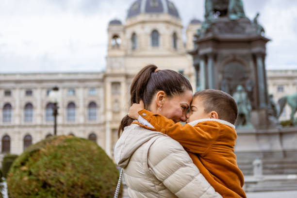 istock Mother and son, exploring Vienna, Austria 1804006361