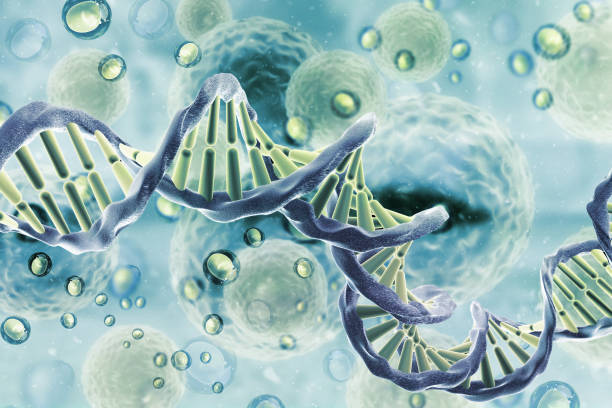 istock DNA gene helix spiral molecule structure on scientific background 1804007598