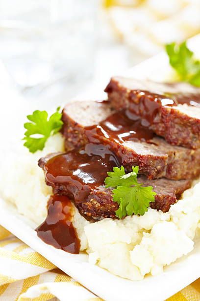 istock Meatloaf with brown sauce 180401221