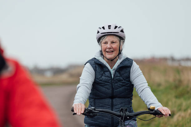 istock Cheerful Mature Cyclist Portrait 1804013563