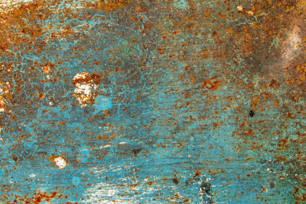 istock Blue rusty metal texture background close up 1804119402