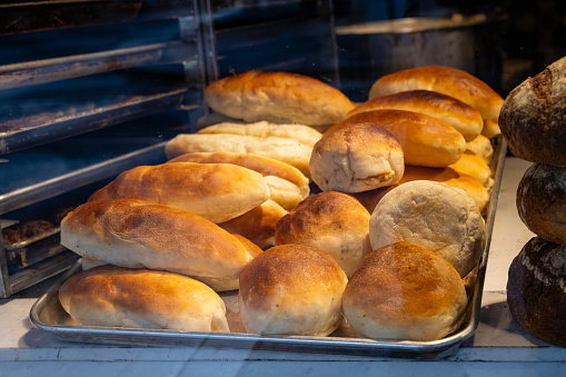 Fresh and delicious bread prepared in the oven in the morning,BursaiTurkey