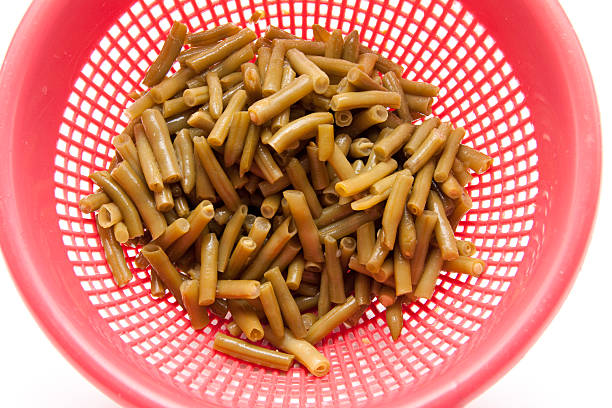 istock Stick beans in the red sieve 180416645