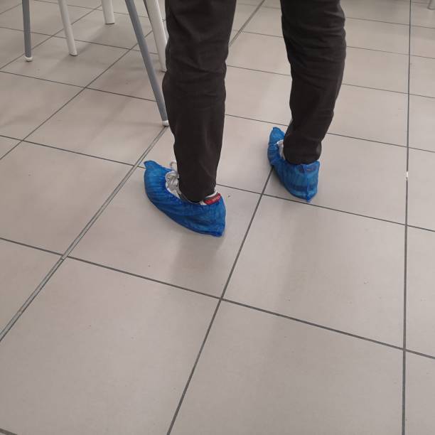istock Disposable shoe covers for home and hygiene- 1804170148