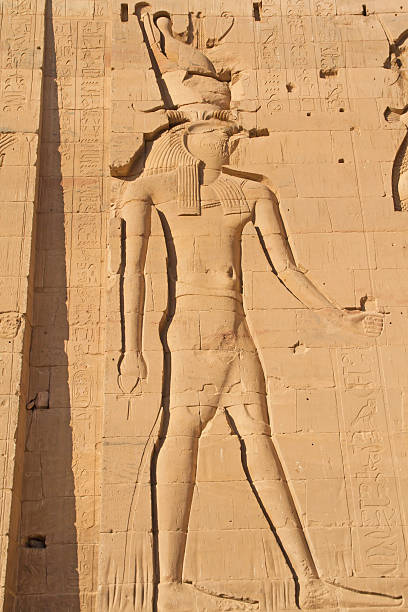 istock Carving of Egyptian god on pylon (Egypt) 180418888