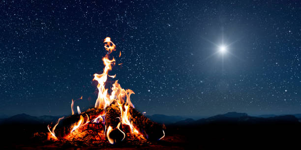 istock A christmas star shines at night over the mountains of Bethlehem 1804200063
