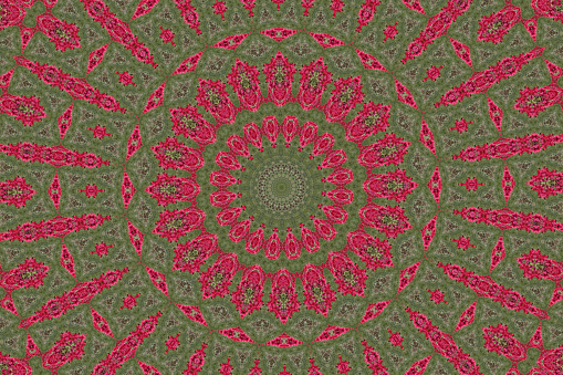 Colorful kalediscope repeating pattern.