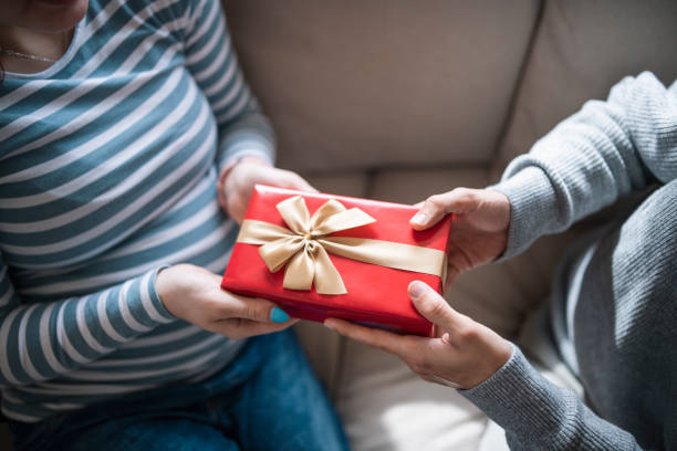 istock Gifting a present for a special person. 1804230474