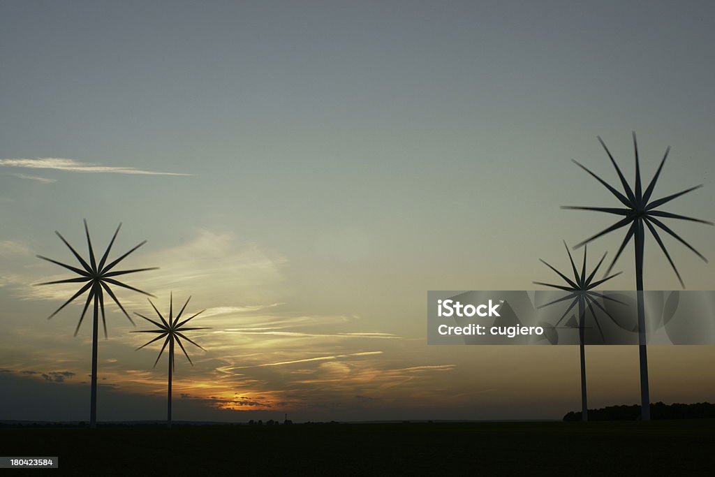 Fazenda de vento - Foto de stock de Azul royalty-free