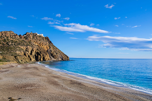 Playa de Bordenares, a remote beach in the south-eastern end of the province of Almería