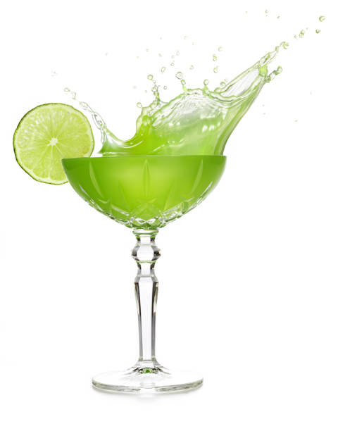 istock Splashing cocktail served in vintage drinking glass 1804251425