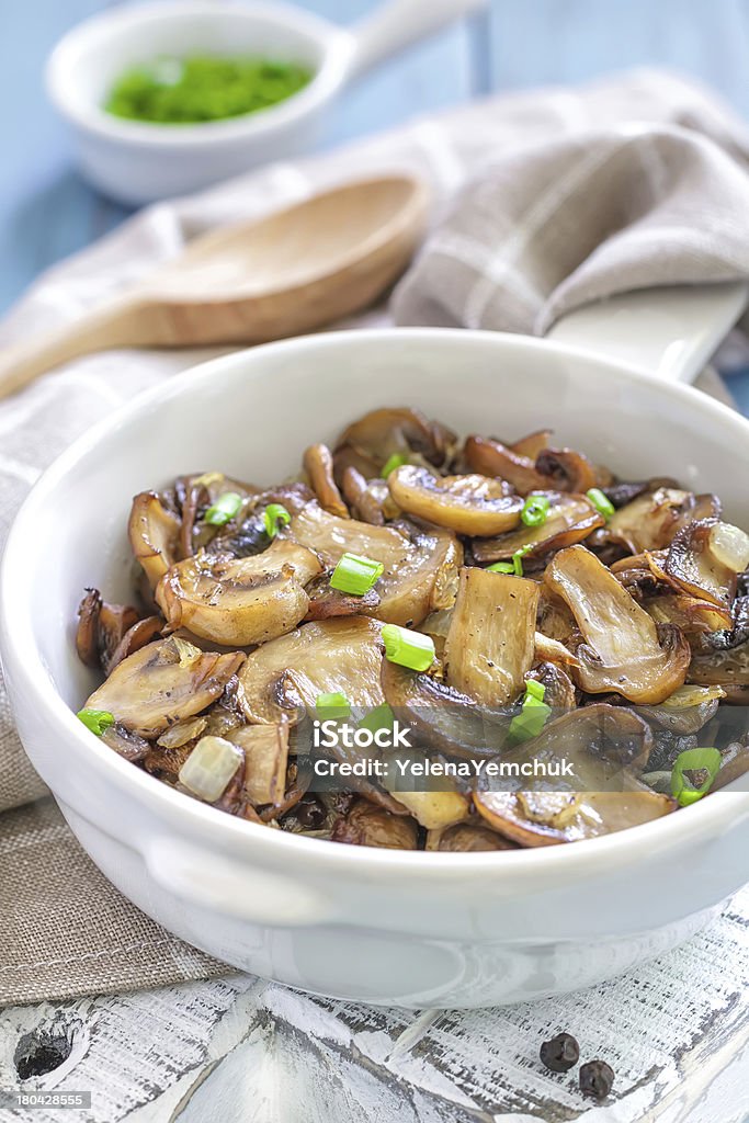 Fried mushrooms Autumn Stock Photo