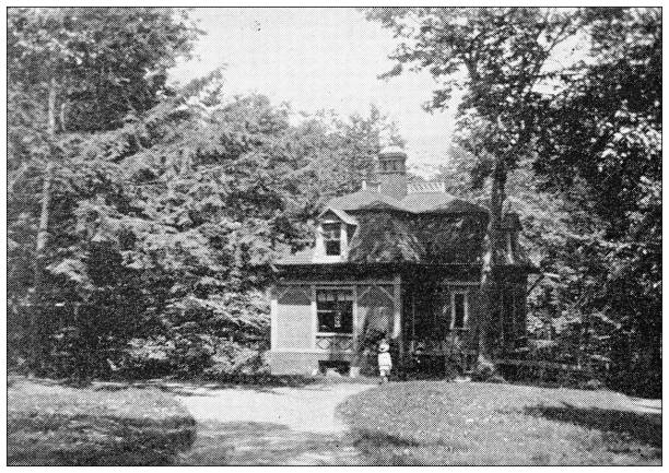 istock Antique image of Hampden County, Massachusetts: Lodge, Rock Rimmon 1804288832