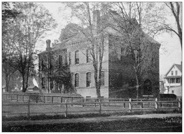 istock Antique image of Hampden County, Massachusetts: School, Willimansett 1804306541