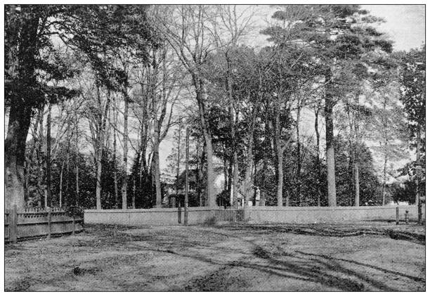 istock Antique image of Hampden County, Massachusetts: Judge Carter Place 1804310964