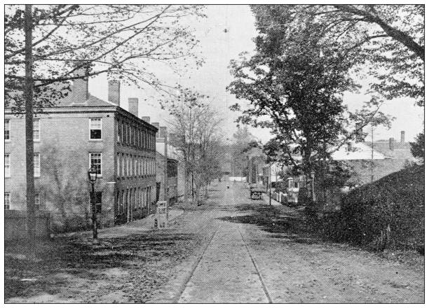 istock Antique image of Hampden County, Massachusetts: Grove Street 1804312053