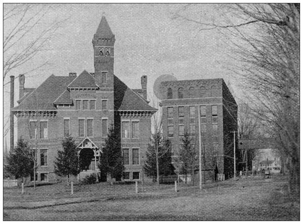 istock Antique image of Hampden County, Massachusetts: School 1804313715