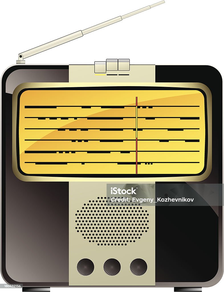 Electrónica de consumo de vintage — - Royalty-free Antena - Equipamento de Telecomunicações arte vetorial