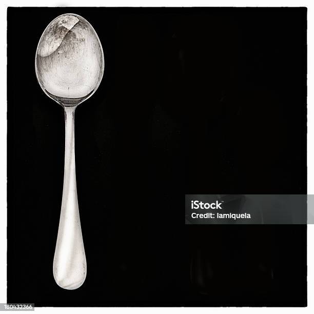 Foto de Silver Spoon e mais fotos de stock de Antiguidade - Antiguidade, Arranhado, Aço Inoxidável