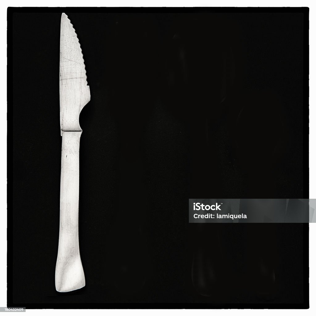 Coltello argento - Foto stock royalty-free di Coltello da burro