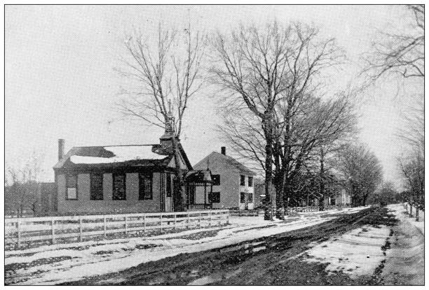 istock Antique image of Hampden County, Massachusetts: Catholic Chapel 1804326684
